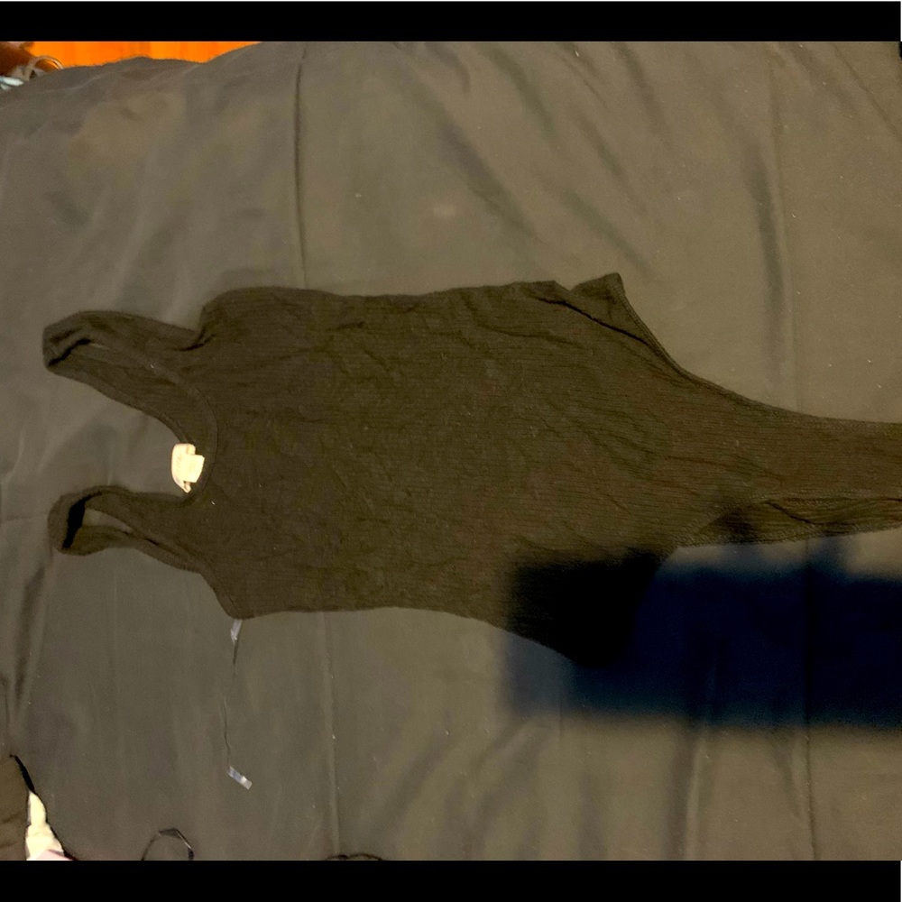 Black tank top body suit